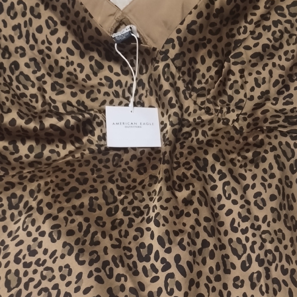 American Eagle Outfitters Leopard Print Maxi Dress
